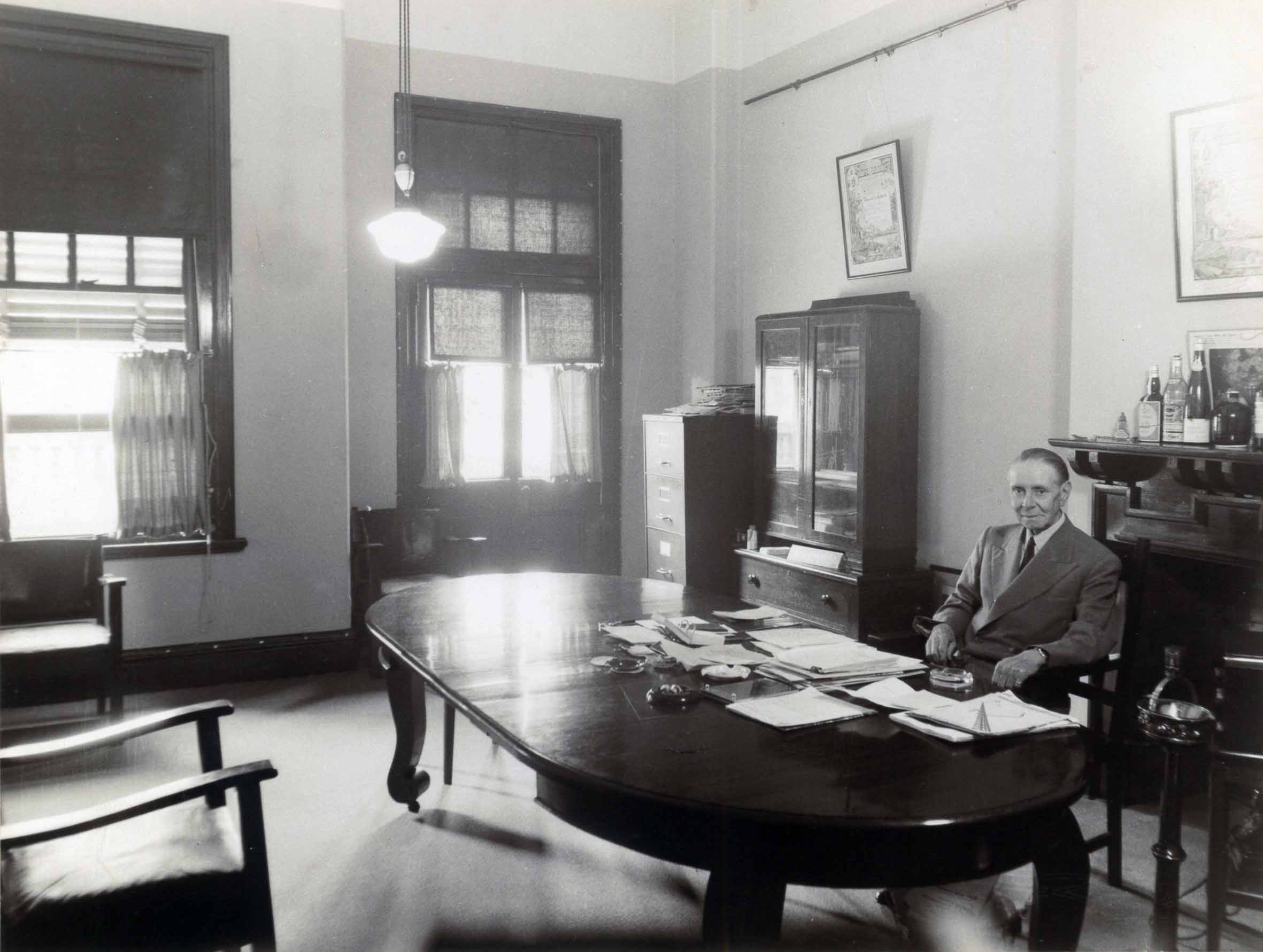 Eric Hamilton at his desk